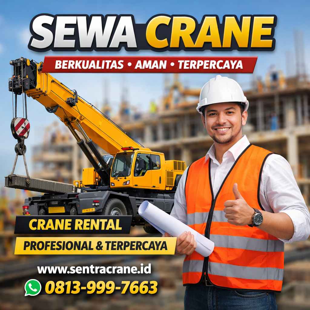 Sewa Crane Kamal Muara Jakarta Utara, Operator Berpengalaman Hubungi TLP/WA 0813-999-7663